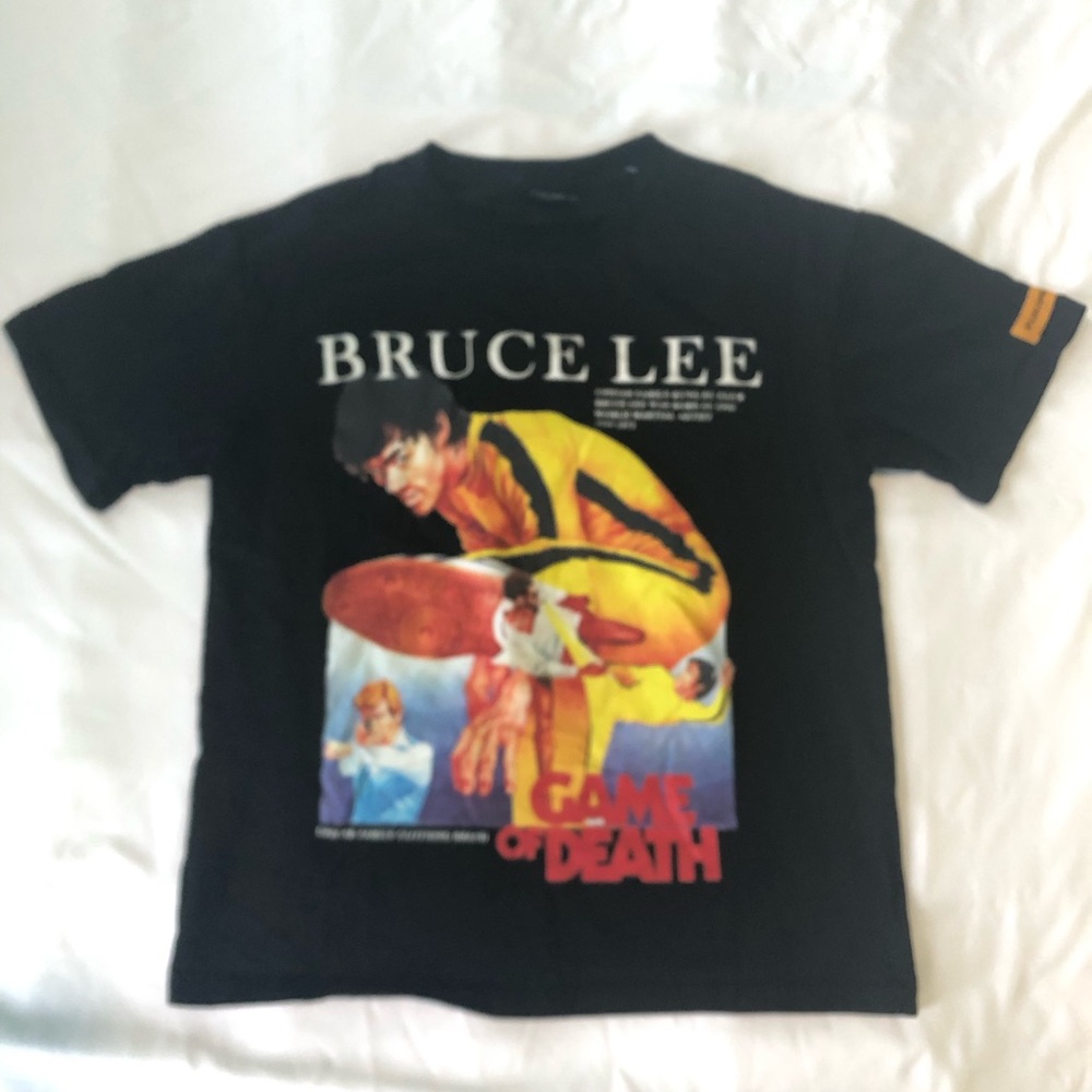 NEW Upsoar Bruce Lee Game of Death Heavy T-Shirt Men's Large Short Sleeve Black